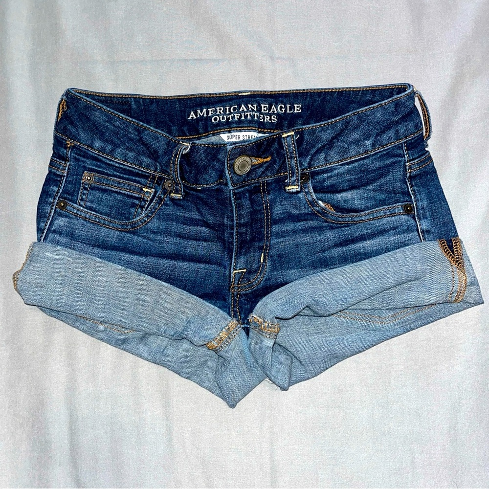 American Eagle Outfitters Super Stretch Shortie Shorts Women Size 2